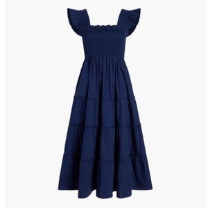 Hill House Sz XL Ellie Nap Dress in Navy 100% Cotton